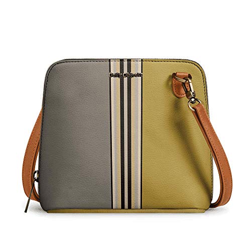 DailyObjects Trapeze Sling Crossbody Bag for girls and women | Vegan leather, Stylish, Sturdy, Zip closure with Adjustable Straps