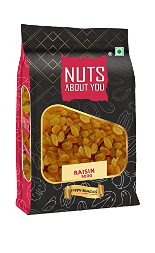 Nuts About You Raisin, 500 g | 100% Natural | Premium| Kishmish | Saugi