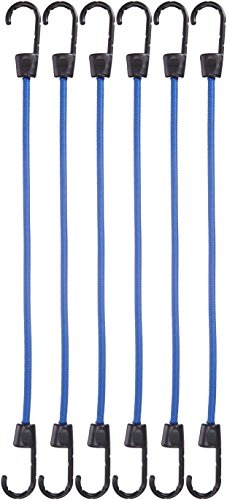 AmazonBasics TD090123 Bungee Cords | 15.7 Inches, 6-Pack