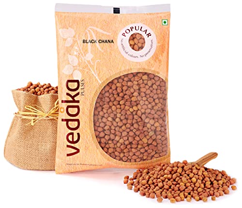 Amazon Brand - Vedaka Popular Black Chana, 1kg|Rich in Protein|No Cholesterol|No Additives