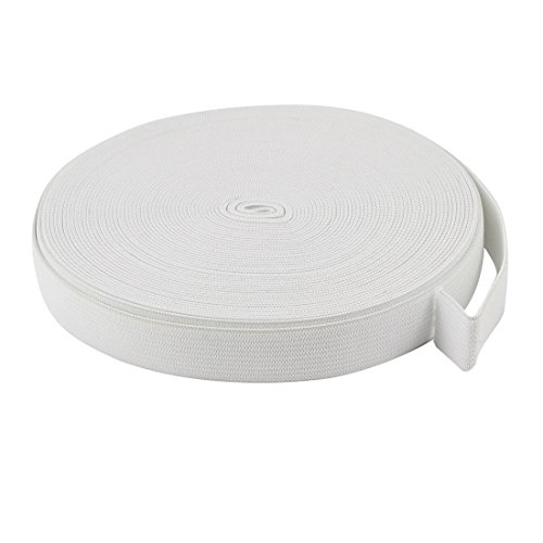 Dhaval White 18MM 30 Meter Crochet Elastic Export Quality Replacement for Tailoring Clothes Today Deal of The Day