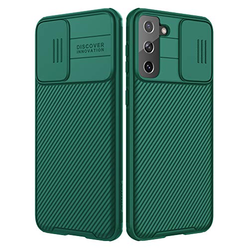 Nillkin Samsung Thermoplastic Polyurethane For Samsung Galaxy S21 Plus Case, Camshield Pro Case With Slide Camera Protect Cover, S21+ Slim Case For Samsung S21 Plus 5G (6.7''), Dark Green