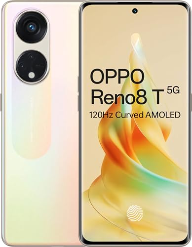Oppo Reno 8T 5G (Sunrise Gold, 8GB RAM, 128GB Storage) | 120Hz 3D Curved AMOLED Display | Qualcomm Snapdragon 695 | 108MP + 2MP + 2MP | 32MP Front Camera | 67W SUPERVOOC TM Charger | 4800 mAh Battery