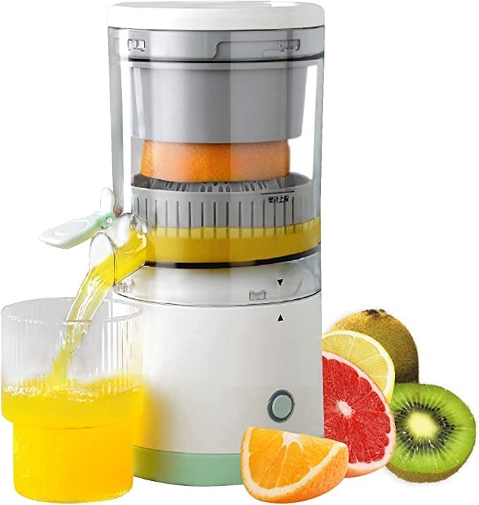 Raptas (Deal of the Day With 15 Year Manufacture Warranty) Electric Juicer Orange Squeezer Citrus Press Lemons, Portable USB Charging Electric Juicer Wireless Fruit Juicer High Juice Yield Direct for Kitchen, Travel