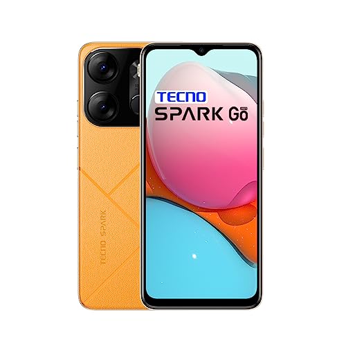 TECNO Spark Go 2023 (Energetic Orange, 3GB RAM,32GB Storage) | 5000mAh Battery | 6.56
