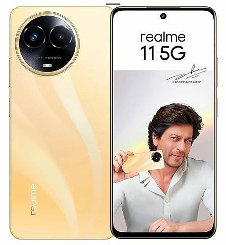 realme 11 5G (Glory Gold, 8GB RAM, 256GB Storage) | Dynamic Ultra Smooth Display | Up to 8GB+8GB Dynamic RAM | 108MP 3× Zoom | 16MP Selfie Camera | Dimensity 6100+ 5G Processor | 67W SUPERVOOC Charge