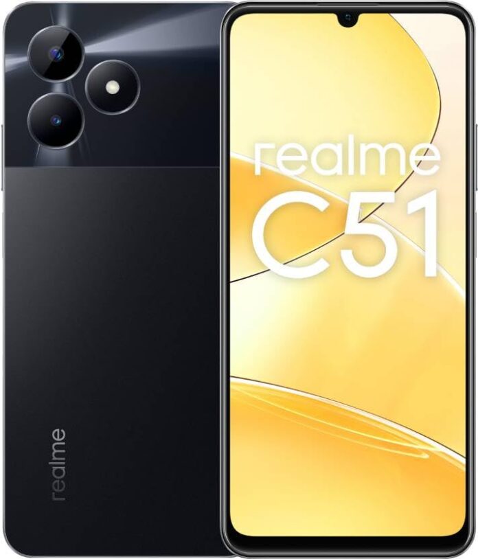 realme C51 (Carbon Black, 4GB RAM, 128GB Storage)