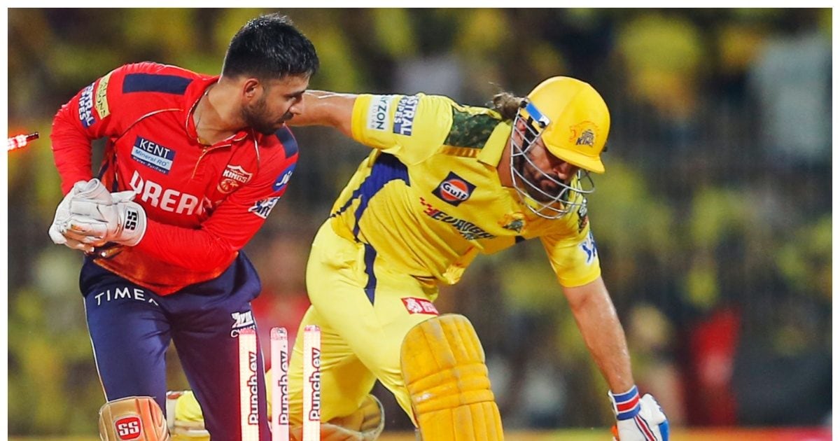 Punjab spoils Chennai's game, CSK stuck in playoff race, Dhoni out for