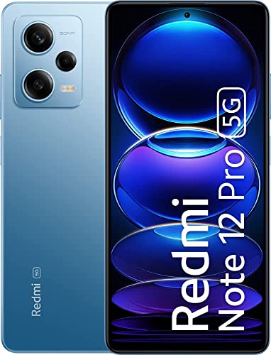 (Refurbished) Redmi Note 12 Pro 5G (Glacier Blue, 6GB RAM, 128GB Storage)