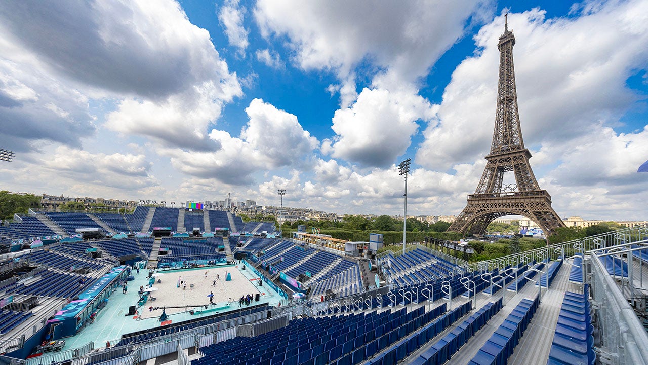 Eiffel Tower beach volleyball venue leaves Olympians in awe ‘Best seat